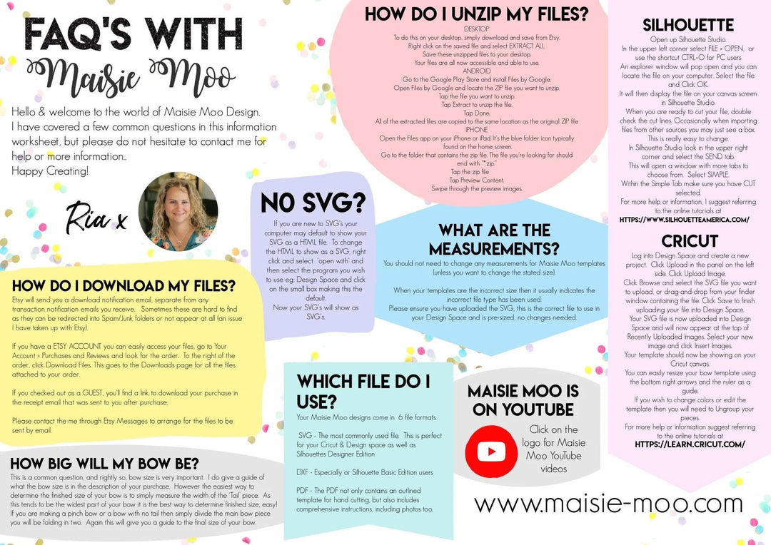 FAQ's Worksheet - Maisie Moo