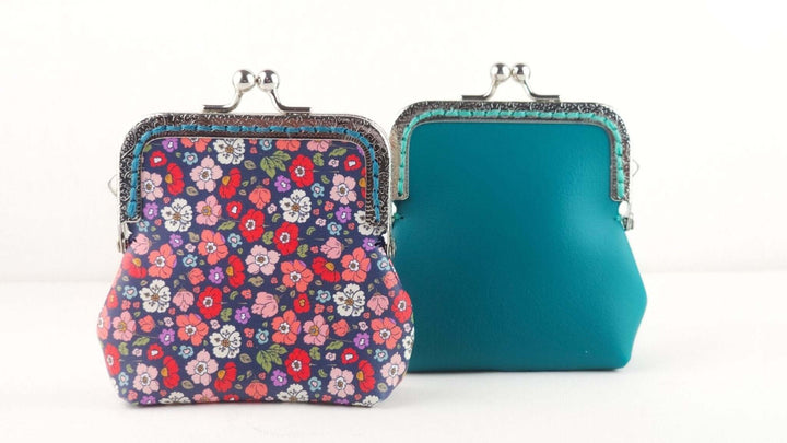 Kallie - Metal Frame Coin Purse Faux Leather Crafts for Cricut and Silhouette by Maisie Moo Design