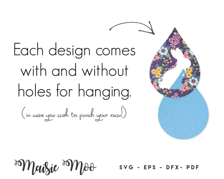 Easter Bunny Drop Earring Collection - Maisie Moo