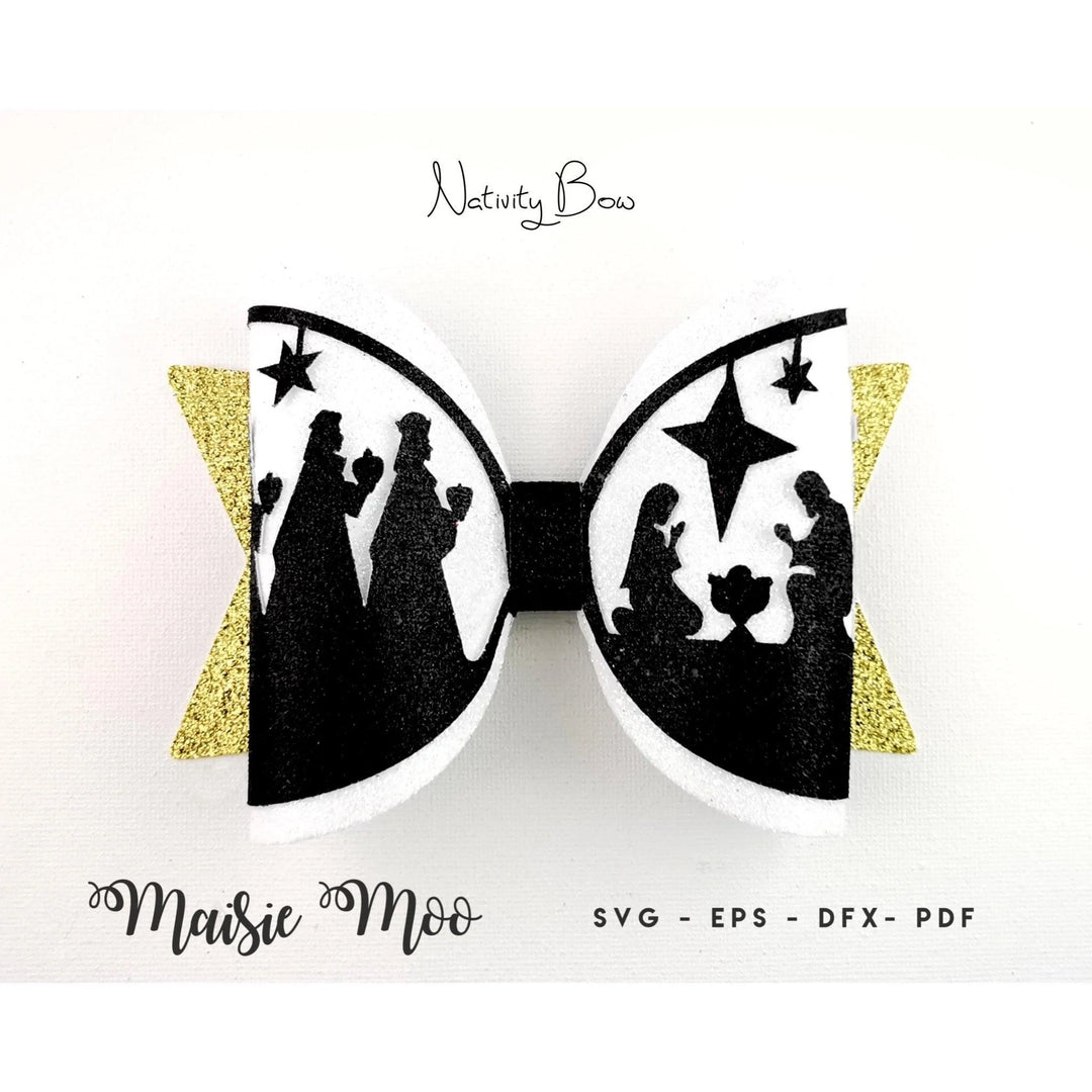 Christmas Nativity Bow - Maisie Moo