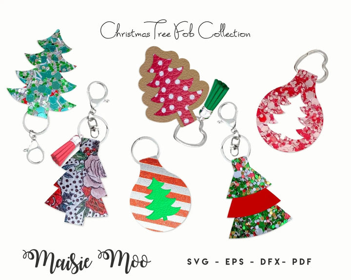 Christmas Tree Key Fob Collection - Maisie Moo