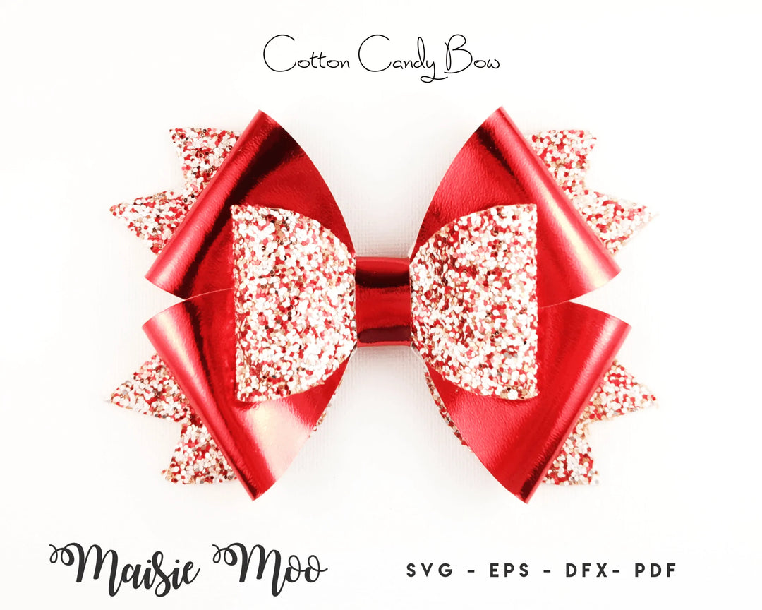 Cotton Candy Bow - Maisie Moo