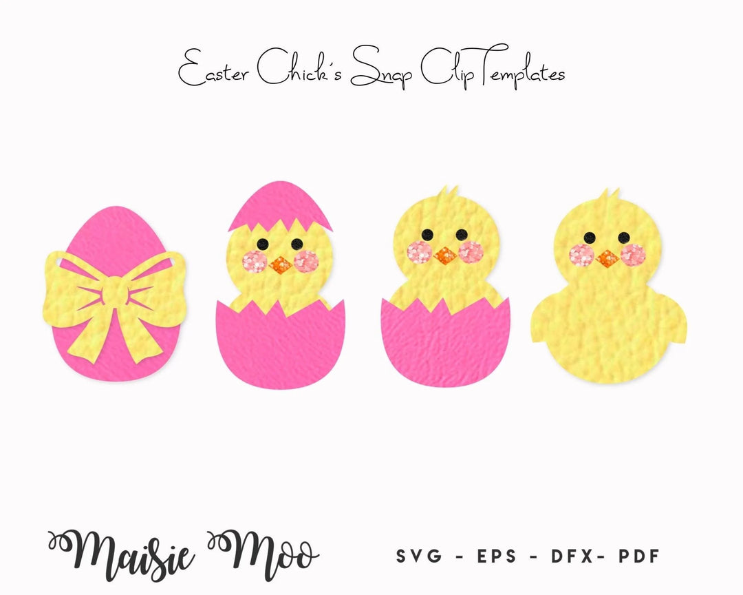 Easter Snap Clips - Chick and Egg - Maisie Moo