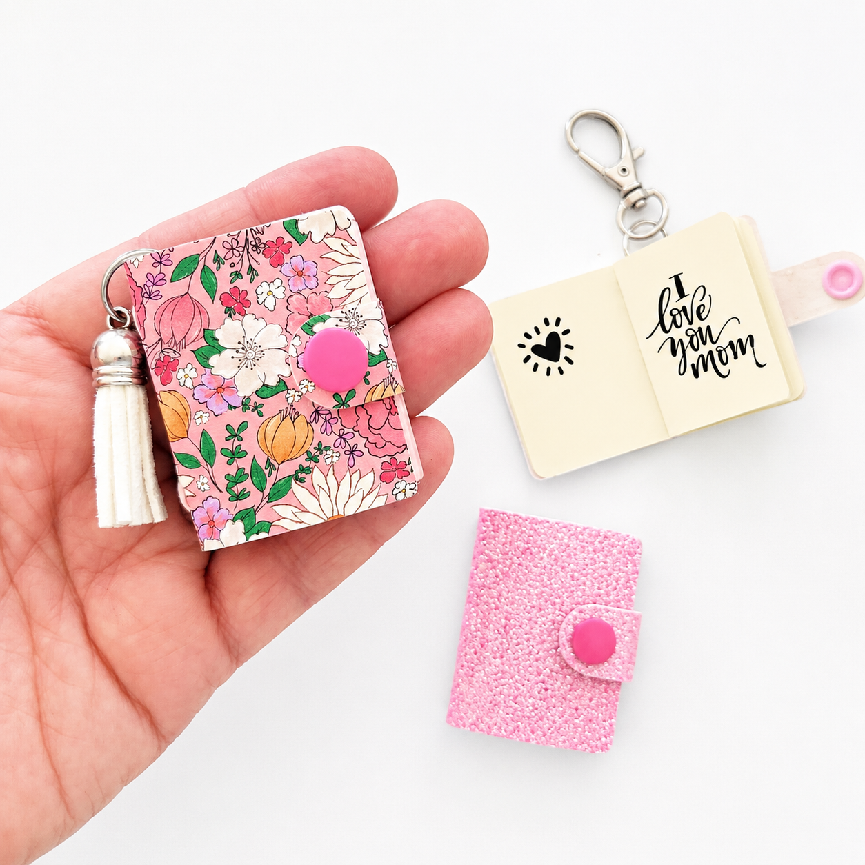 DIY Mini Junk Journal Keychain – Free SVG for Cricut & Silhouette