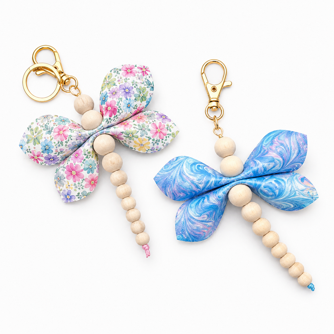 FREE SVG - Dragonfly Keychain Charm by Maisie Moo Design