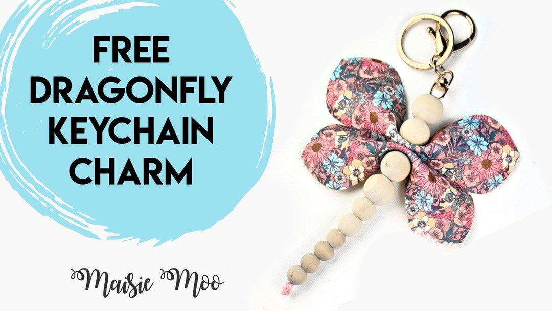 FREE SVG - Dragonfly Keychain Charm by Maisie Moo Design - Maisie Moo