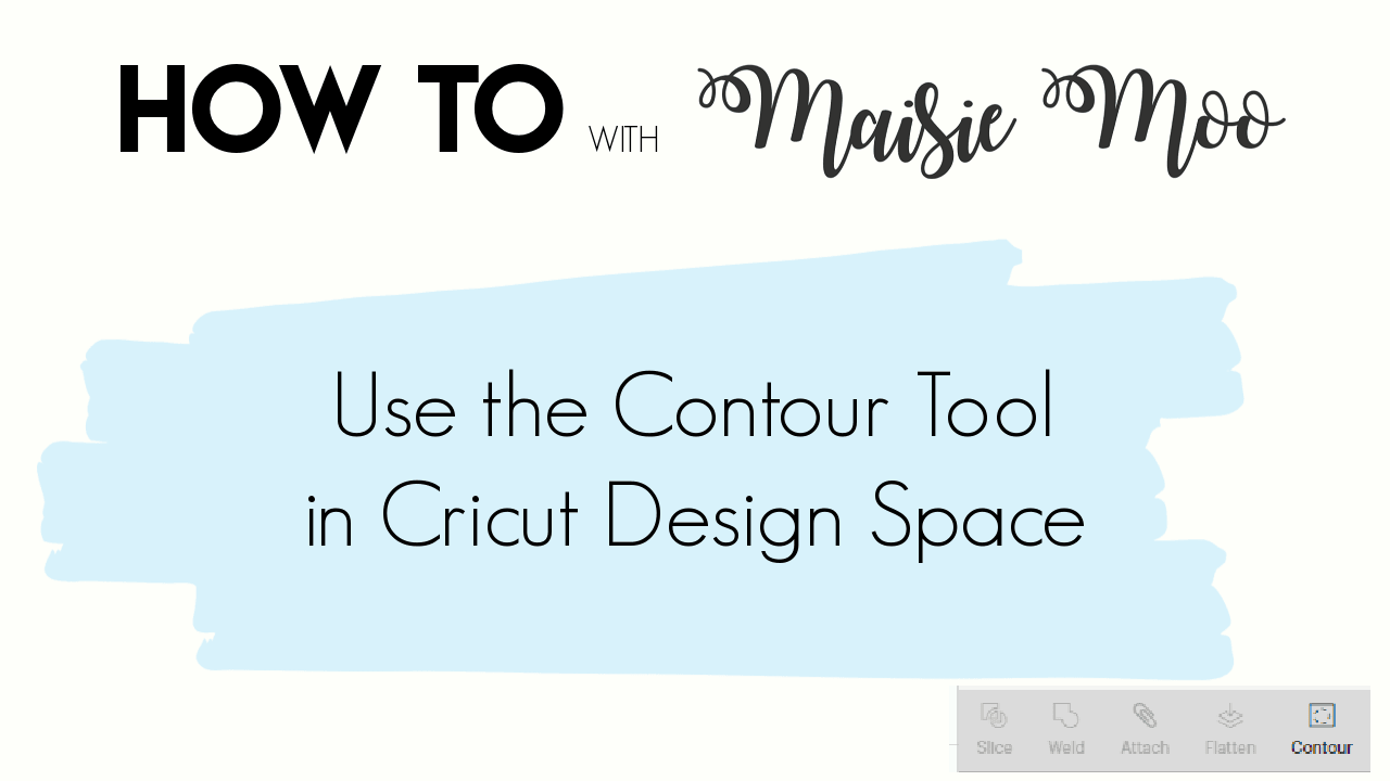 HOW TO - Use the Contour Tool - Maisie Moo