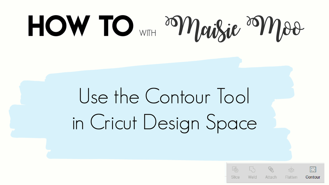 HOW TO - Use the Contour Tool - Maisie Moo