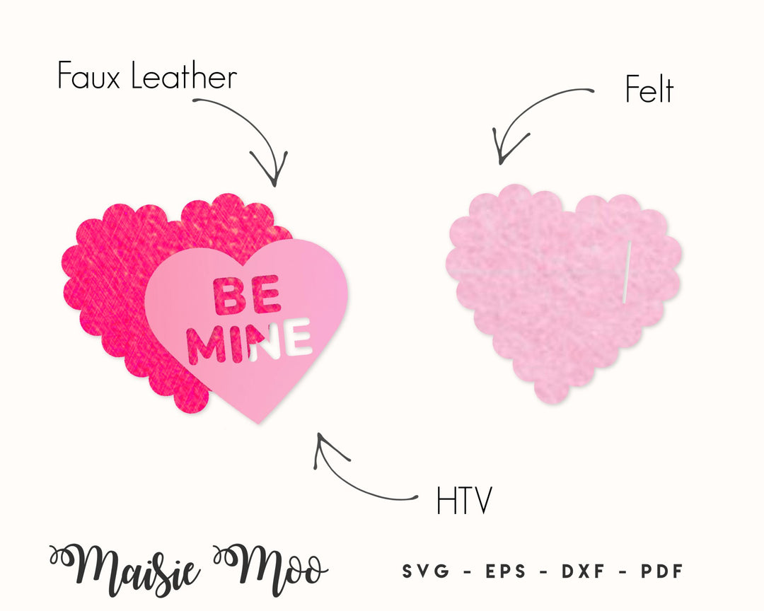 Candy Heart Snapclip & Key Fob - FREE SVG!! - Maisie Moo