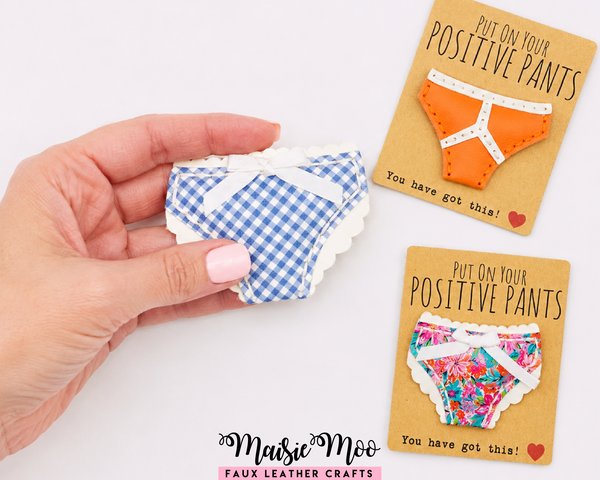 Positive Pants Pocket Hug SVG, Put On Your Positive Pants Gift, faux leather crafts, encouragement gifts