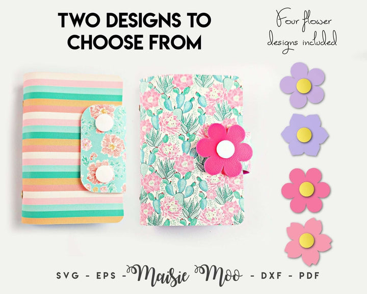 Card Cozy Faux Leather Crafts for Cricut and Silhouette by Maisie Moo Design