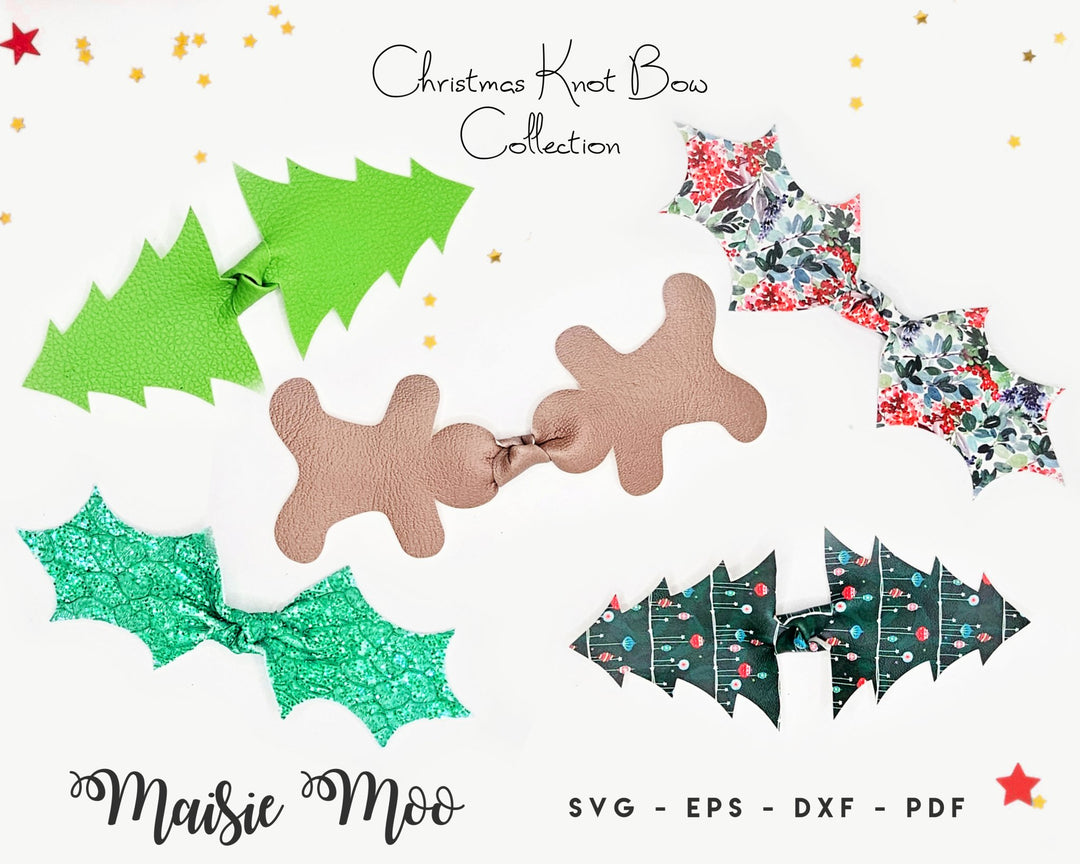 Christmas Knot Bow Collection - FREE - Maisie Moo