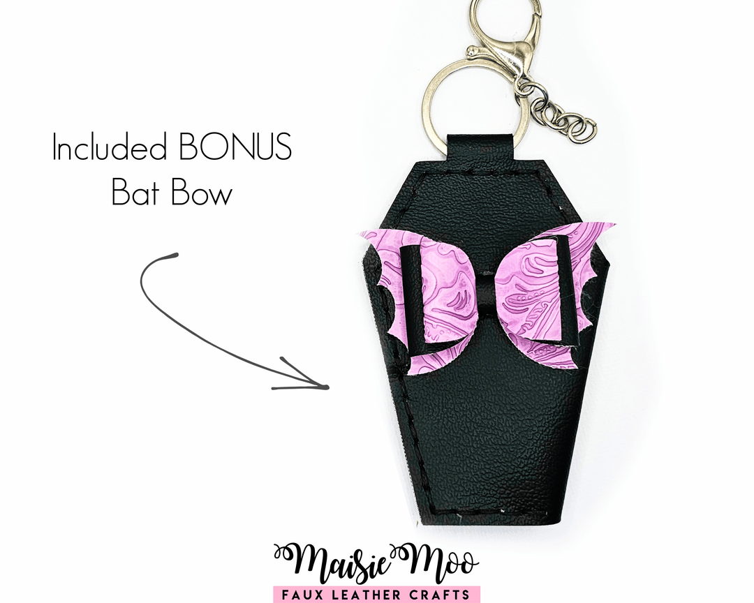 Gothic Coffin Keychain Purse SVG