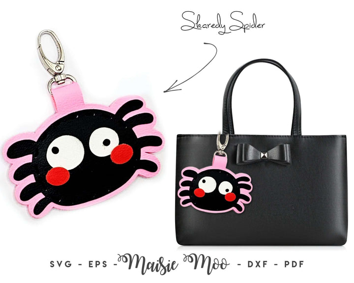 Halloween Fob Collection Faux Leather Crafts for Cricut and Silhouette by Maisie Moo Design