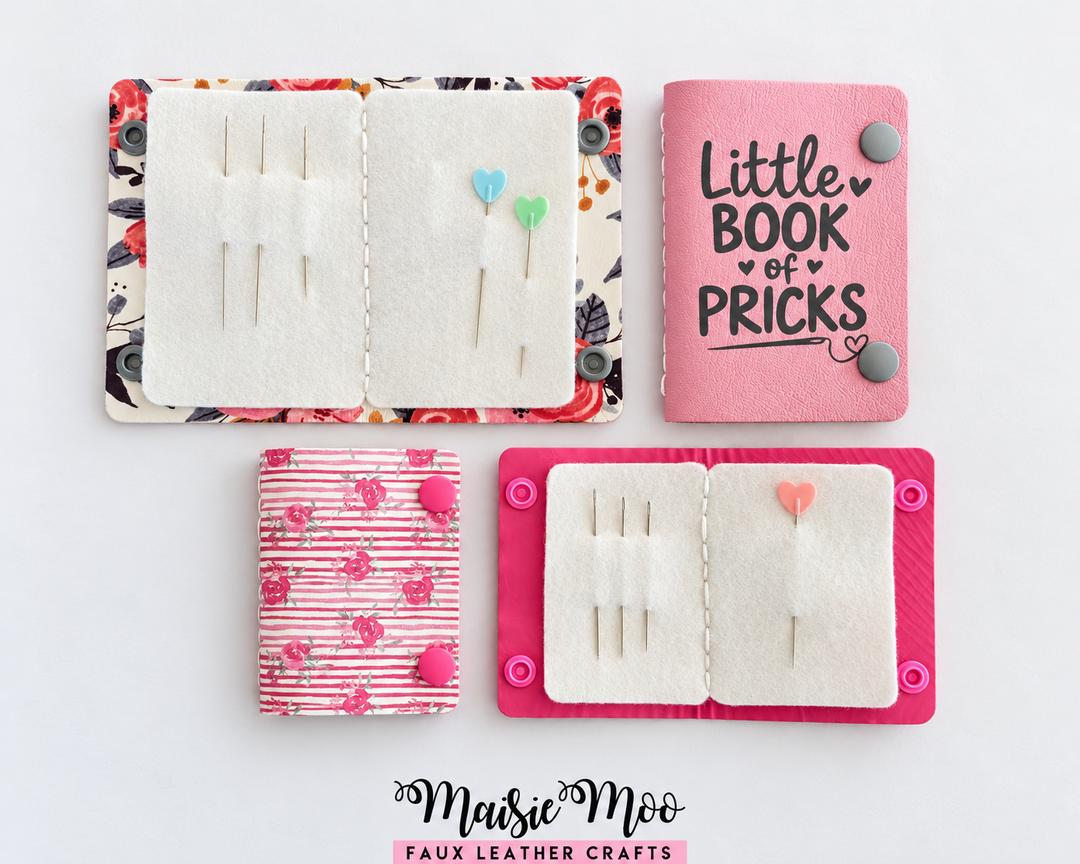 Needle Book SVG Template | Faux Leather Needle & Pin Holder