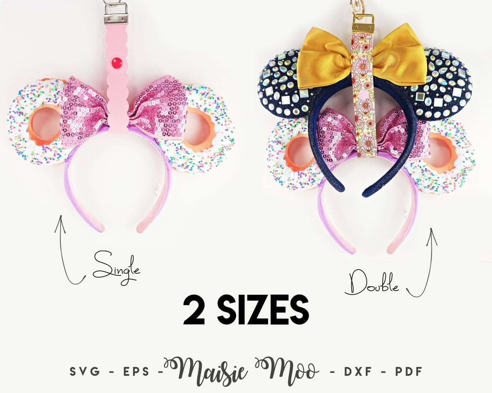 Mouse Ear Holder Faux Leather Crafts for Cricut and Silhouette by Maisie Moo Design