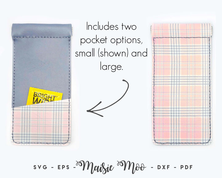 Snappy Glasses Case Faux Leather Crafts for Cricut & Silhouette by Maisie Moo