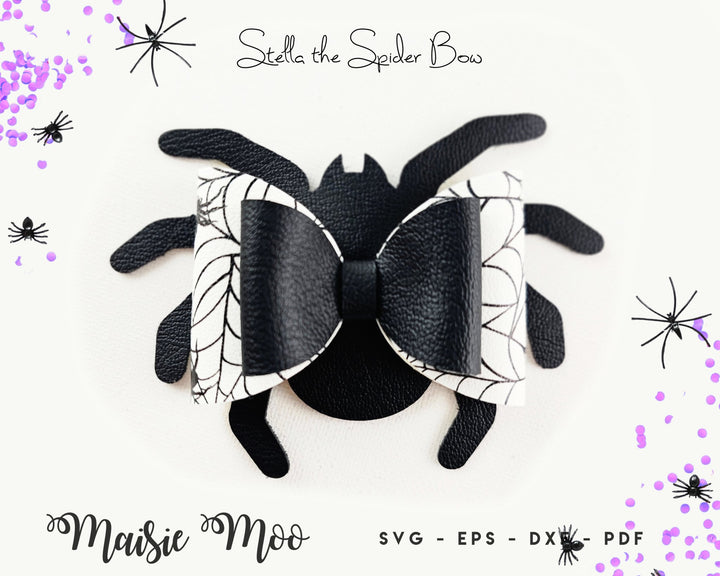 Stella the Spider Halloween Hair Bow - Maisie Moo