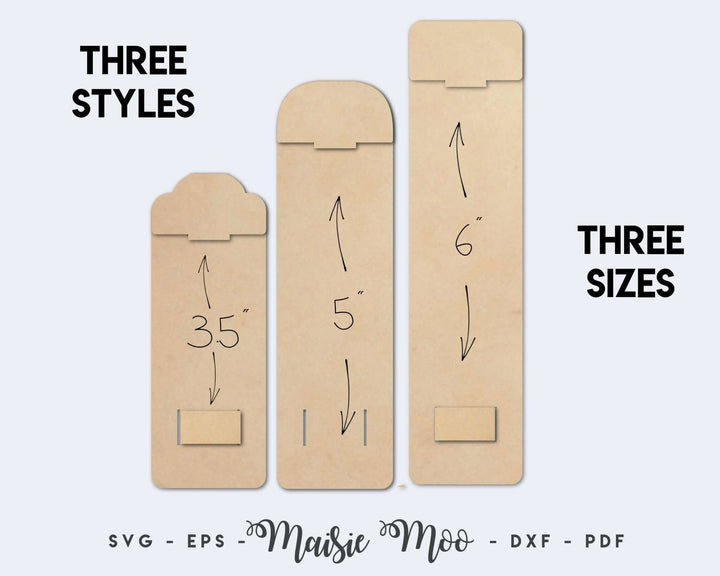 Wristlet Keychain Display Card Faux Leather Crafts for Cricut and Silhouette by Maisie Moo Design