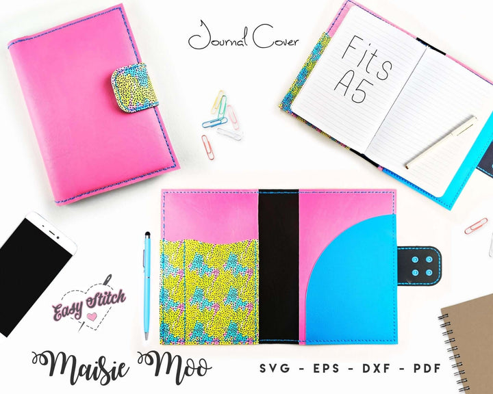 A5 Journal Cover - Easy Stitch - Maisie Moo