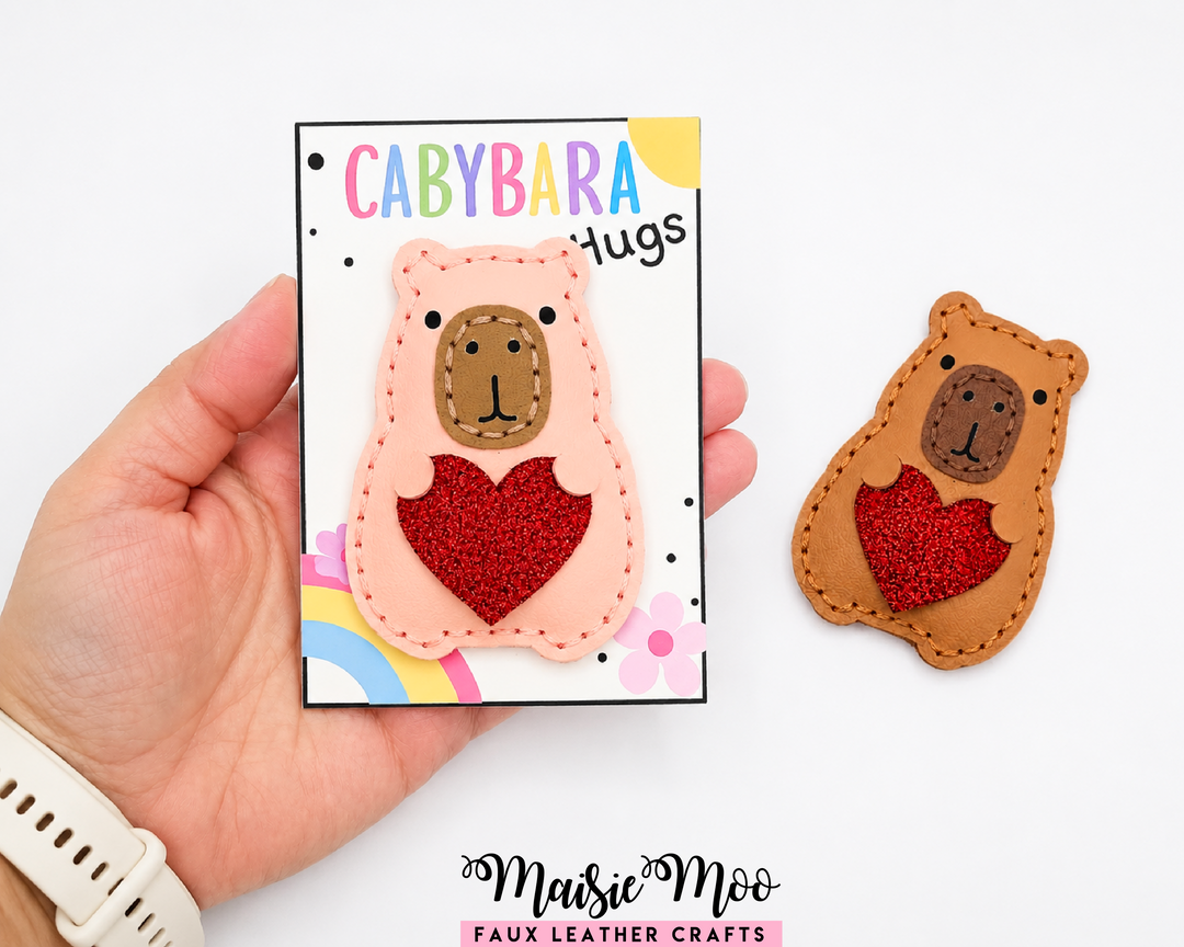 Capybara Pocket Hug SVG, Easy Stitch Capybara Pattern