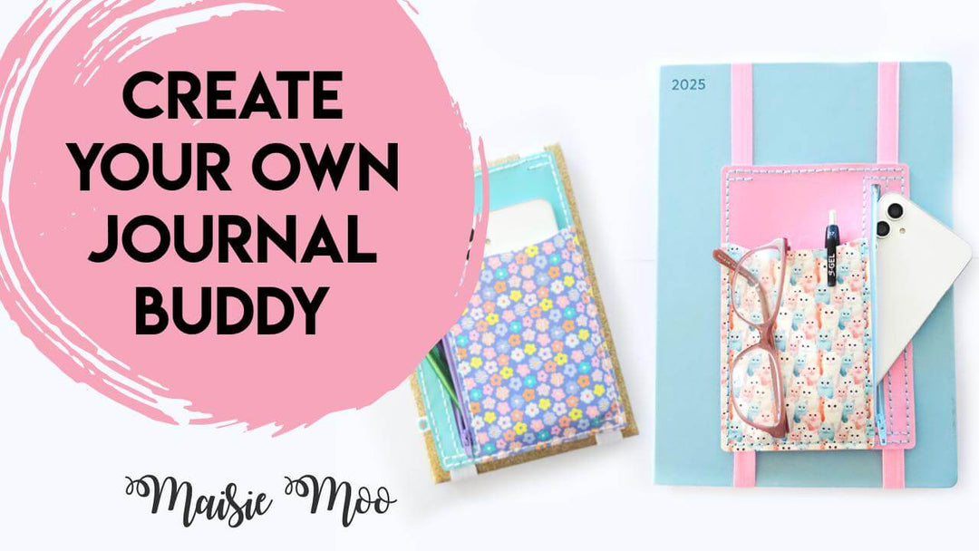 The Journal Buddy Faux Leather Crafts for Cricut & Silhouette by Maisie Moo