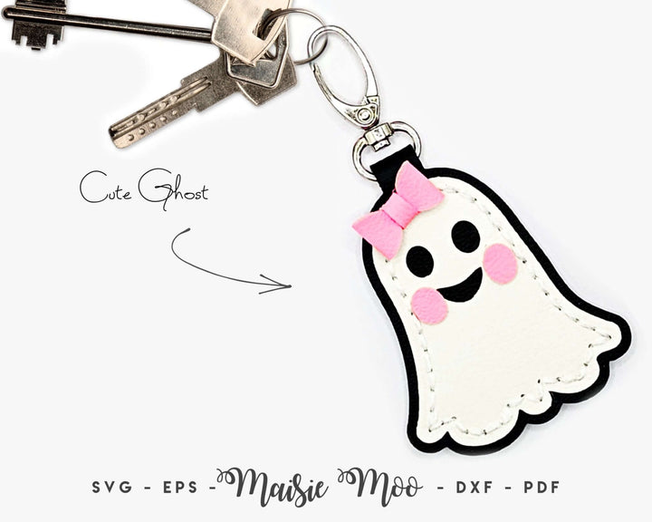 Halloween Fob Collection Faux Leather Crafts for Cricut and Silhouette by Maisie Moo Design