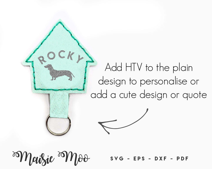 Dog Fur Keepsake Keychain SVG, Pet Hair Storage key Fob, Leather Paw Print Keychain Template