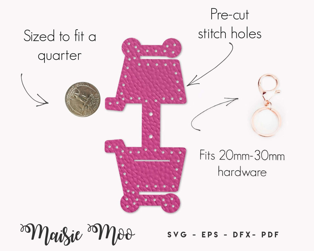 EasyStitch Coin Keeper Faux Leather Crafts for Cricut and Silhouette by Maisie Moo Design