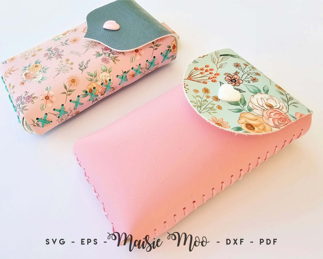 EasyStitch Purse Tissue Cover Faux Leather Crafts for Cricut and Silhouette by Maisie Moo Design