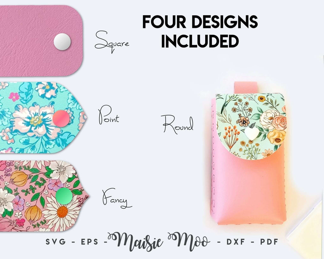 EasyStitch Purse Tissue Cover Faux Leather Crafts for Cricut and Silhouette by Maisie Moo Design