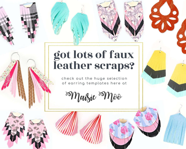 Groovy Alphabet Keychain Faux Leather Crafts for Cricut and Silhouette by Maisie Moo Design