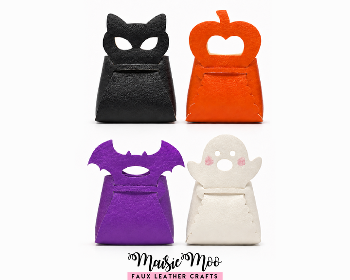 Halloween Folded Purse SVG Bundle | 4 No-Sew Designs