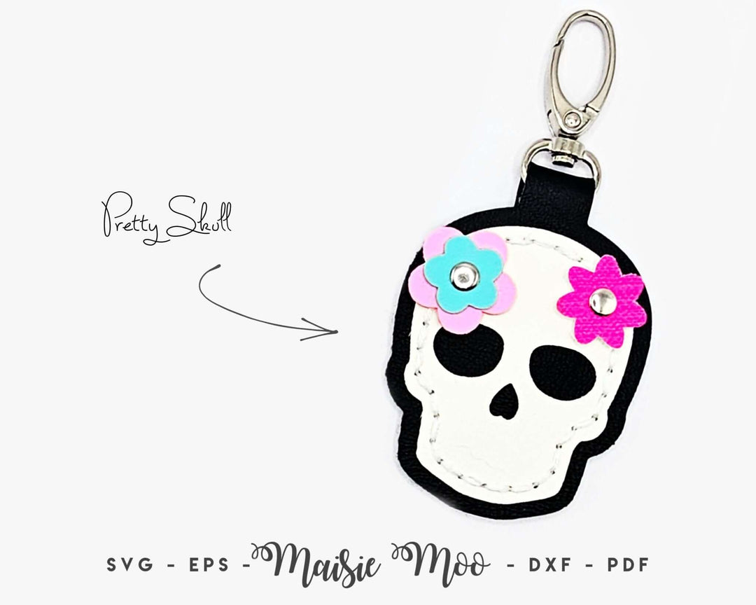 Halloween Fob Collection Faux Leather Crafts for Cricut and Silhouette by Maisie Moo Design