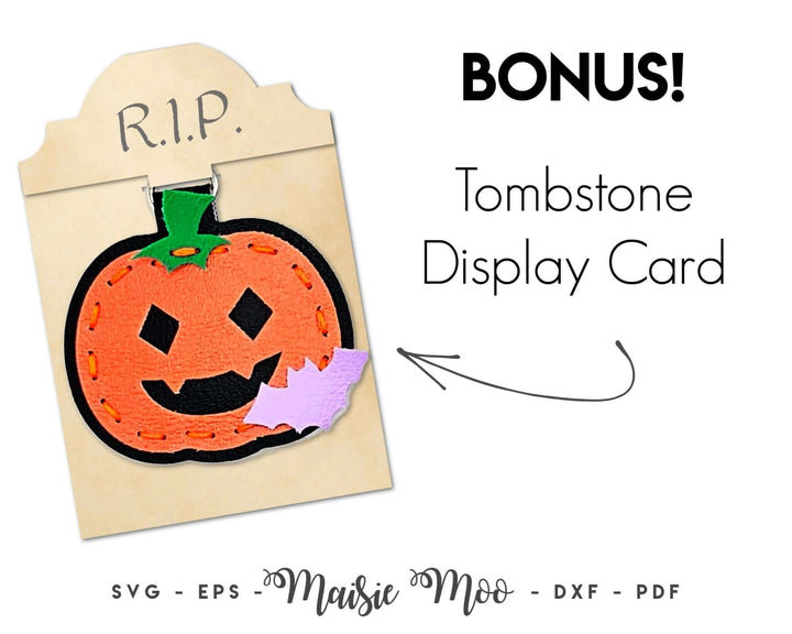 Halloween Fob Collection Faux Leather Crafts for Cricut and Silhouette by Maisie Moo Design