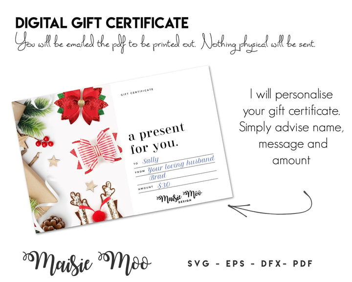 Maisie Moo Gift Certificate - Maisie Moo