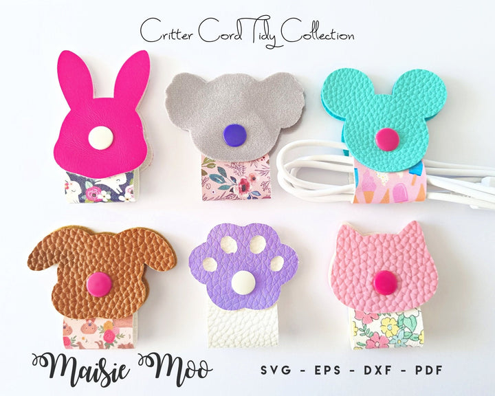 Critter Cord Tidy Collection - Maisie Moo