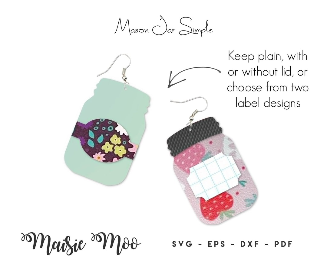 Mason Jar Earring Collection - Maisie Moo