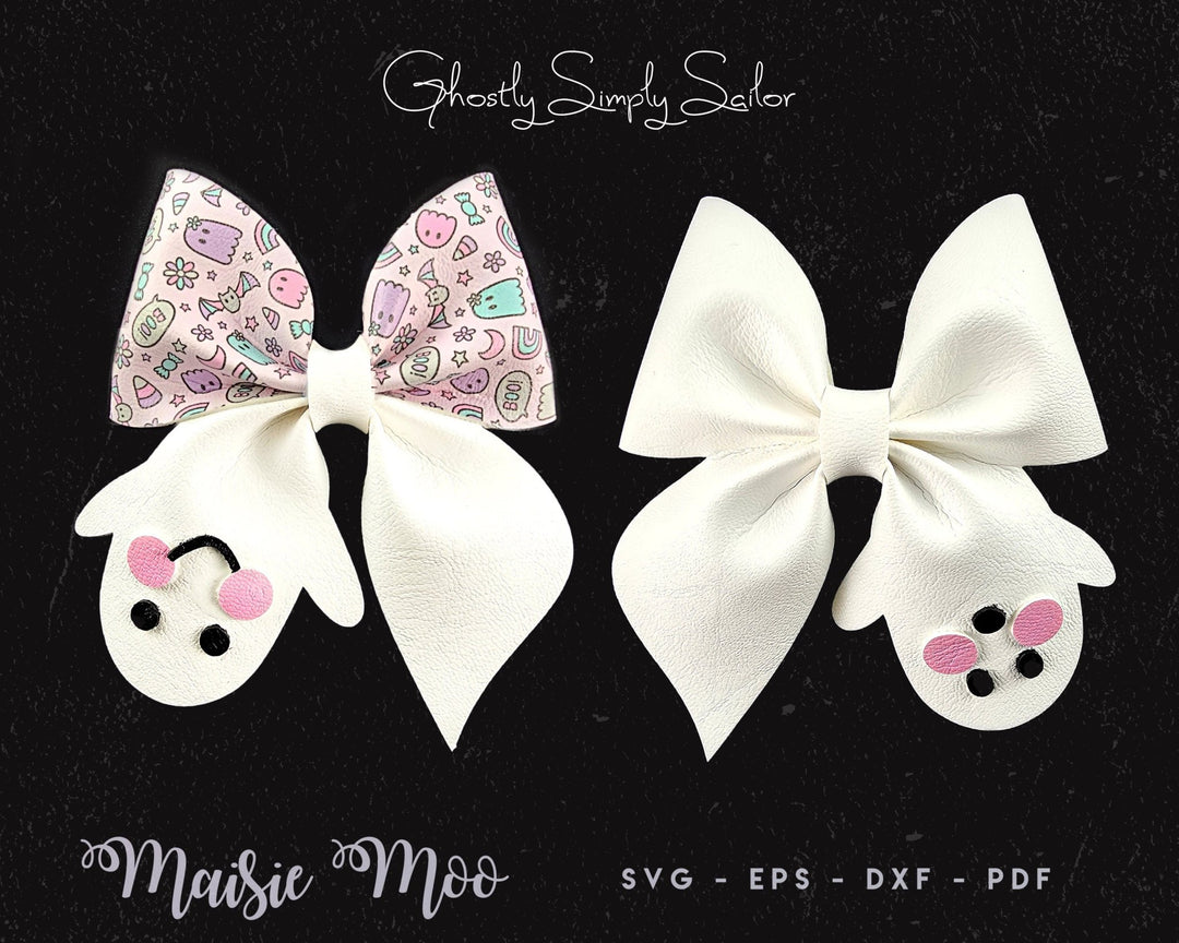 Halloween Ghost Simply Sailor Bow - Maisie Moo