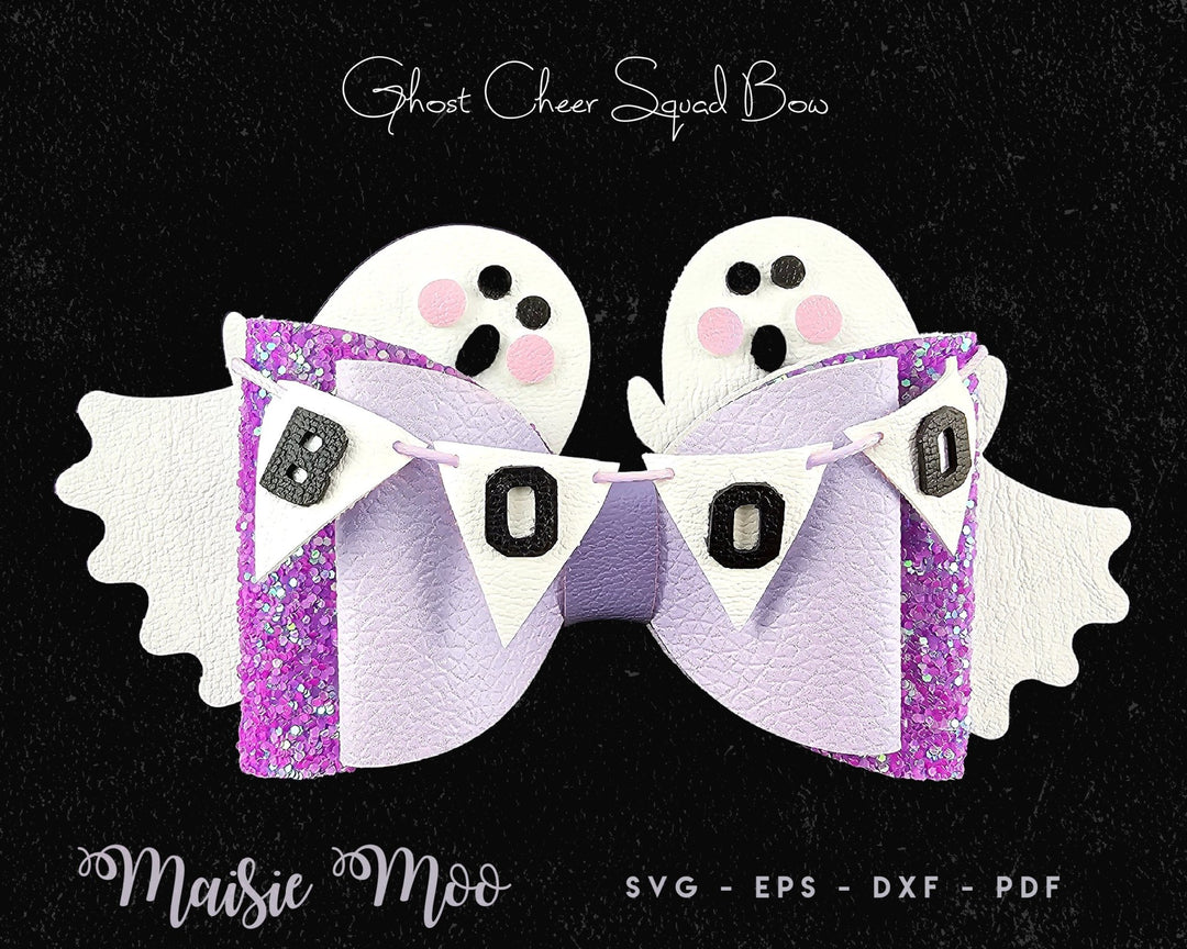 Ghost Cheer Bow - Maisie Moo