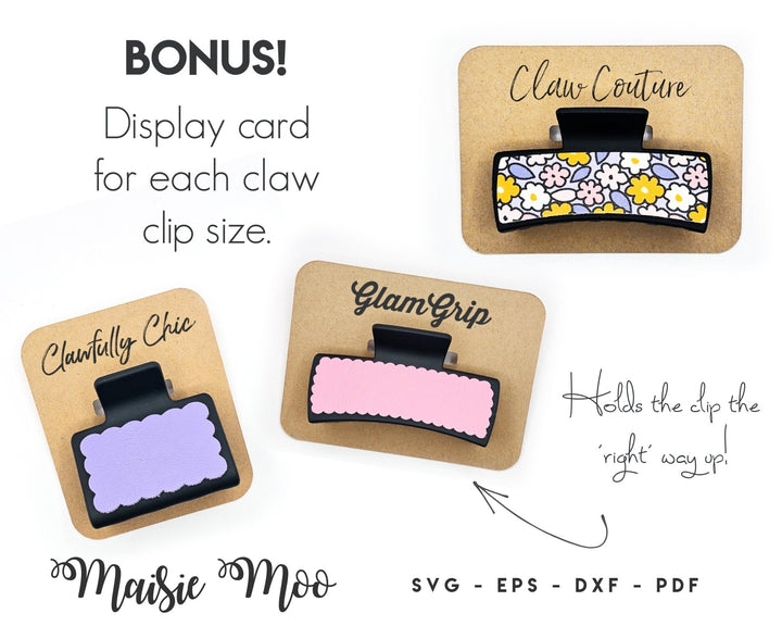 Claw Clip Collection including Display Cards - Maisie Moo