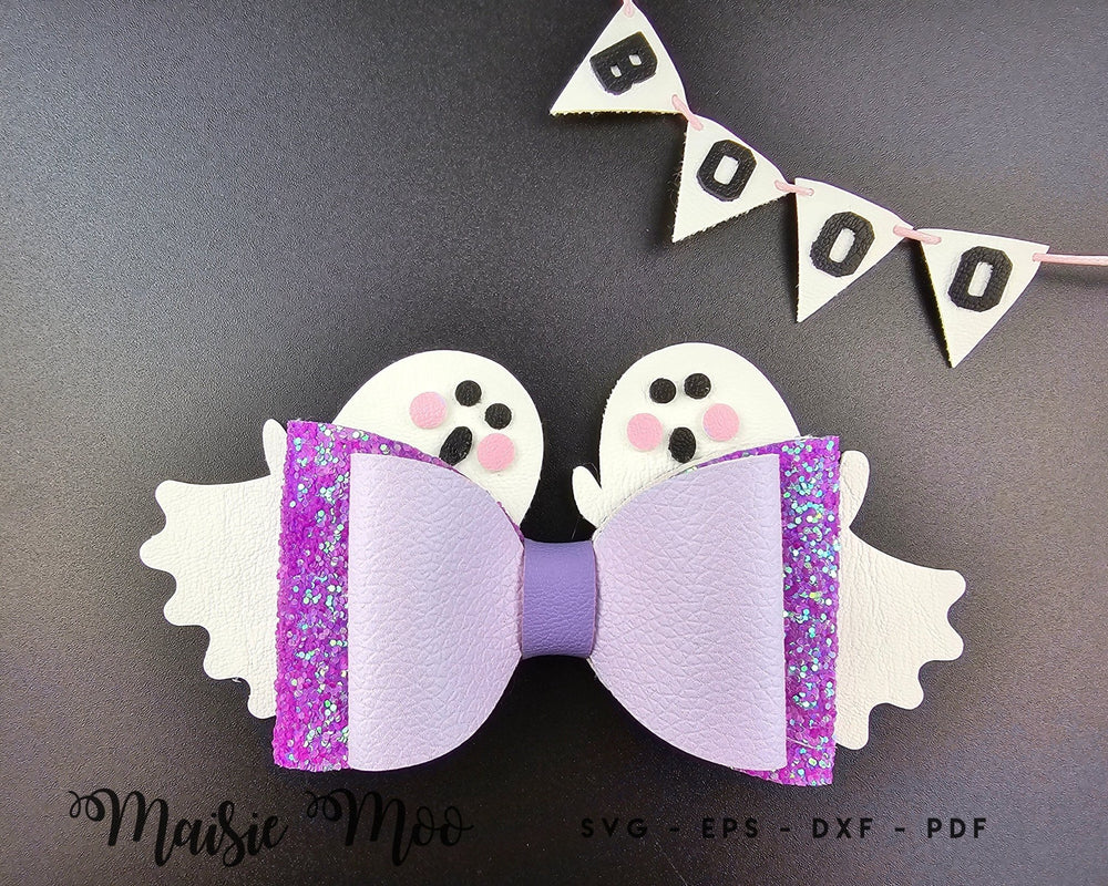 Ghost Cheer Bow - Maisie Moo