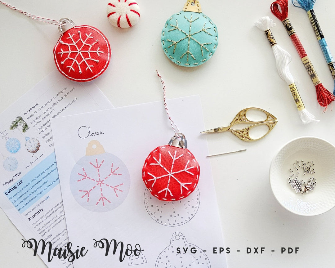 Christmas Snowflake Ornament Collection - Maisie Moo