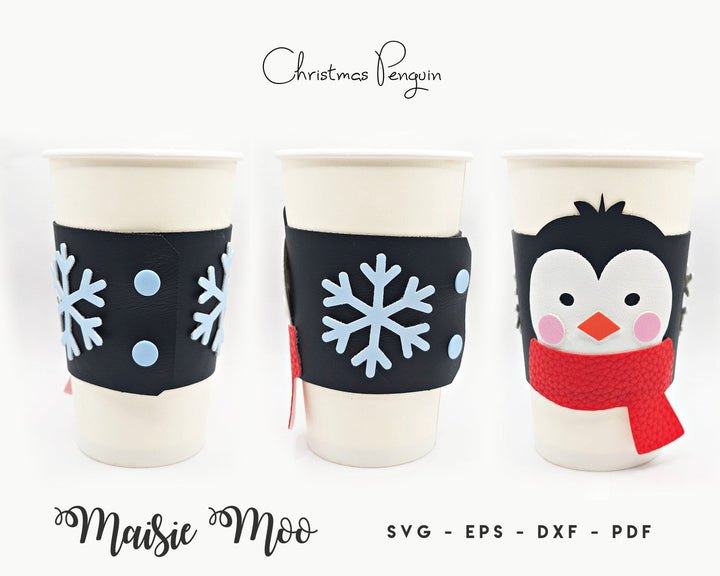 Christmas Coffee Cup Cozy's - Maisie Moo