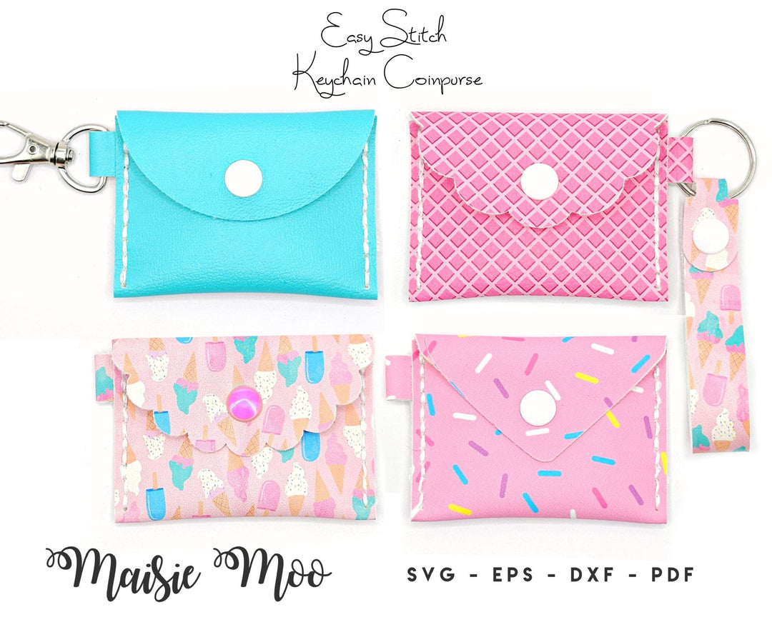 EasyStitch Keychain Coin Purse - Maisie Moo