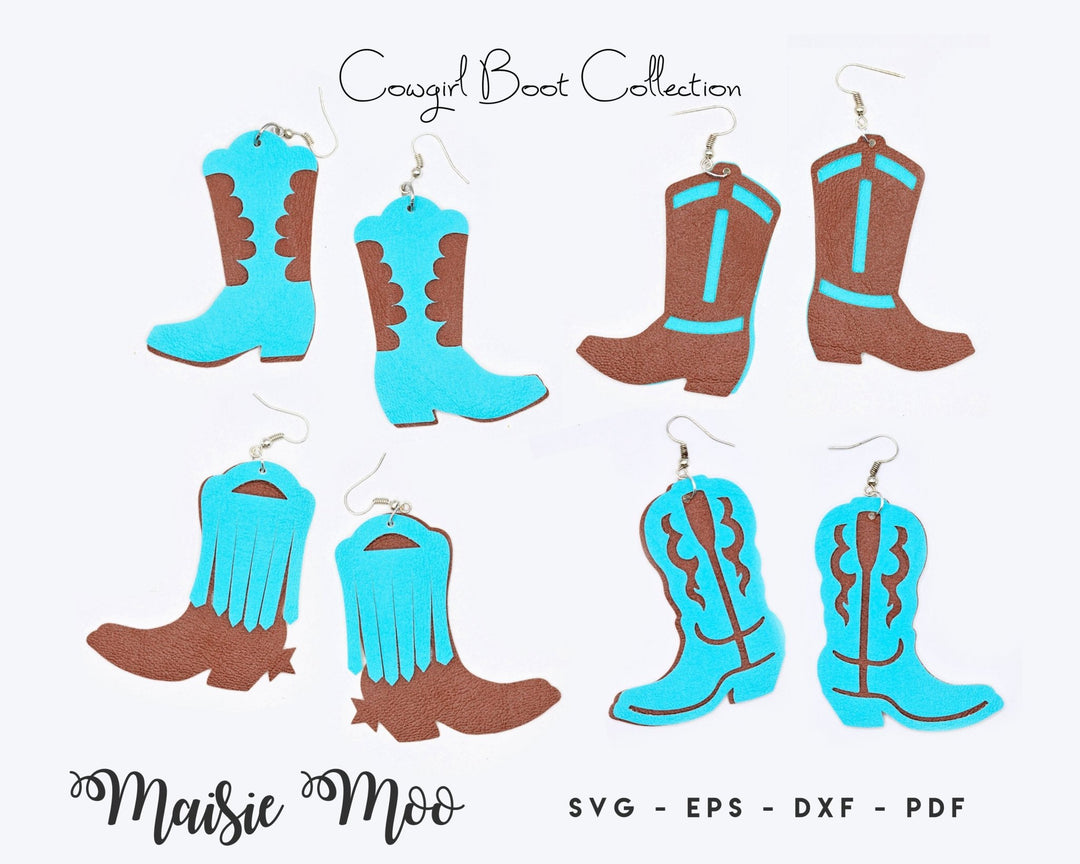 Cowgirl Boot Earring Collection - Maisie Moo