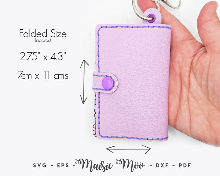 EasyStitch Keychain Coin & Card Wallet - Maisie Moo