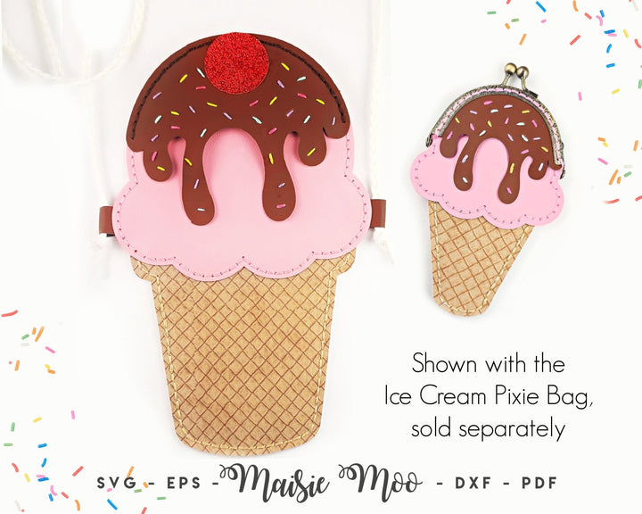 Ice Cream Kiss Clasp Purse - Maisie Moo