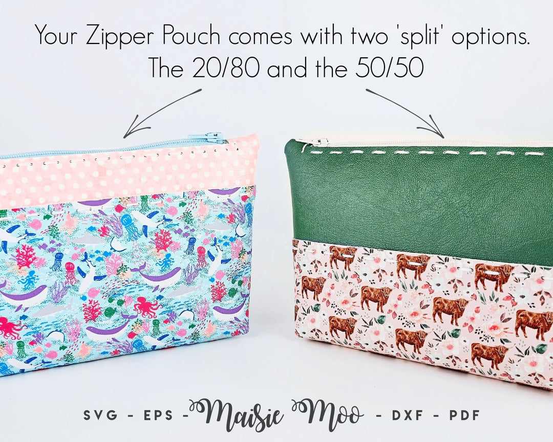 Split Clara | Zipper Pouch - Maisie Moo