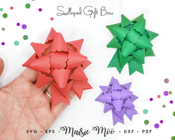 Scalloped Gift Bow - Maisie Moo